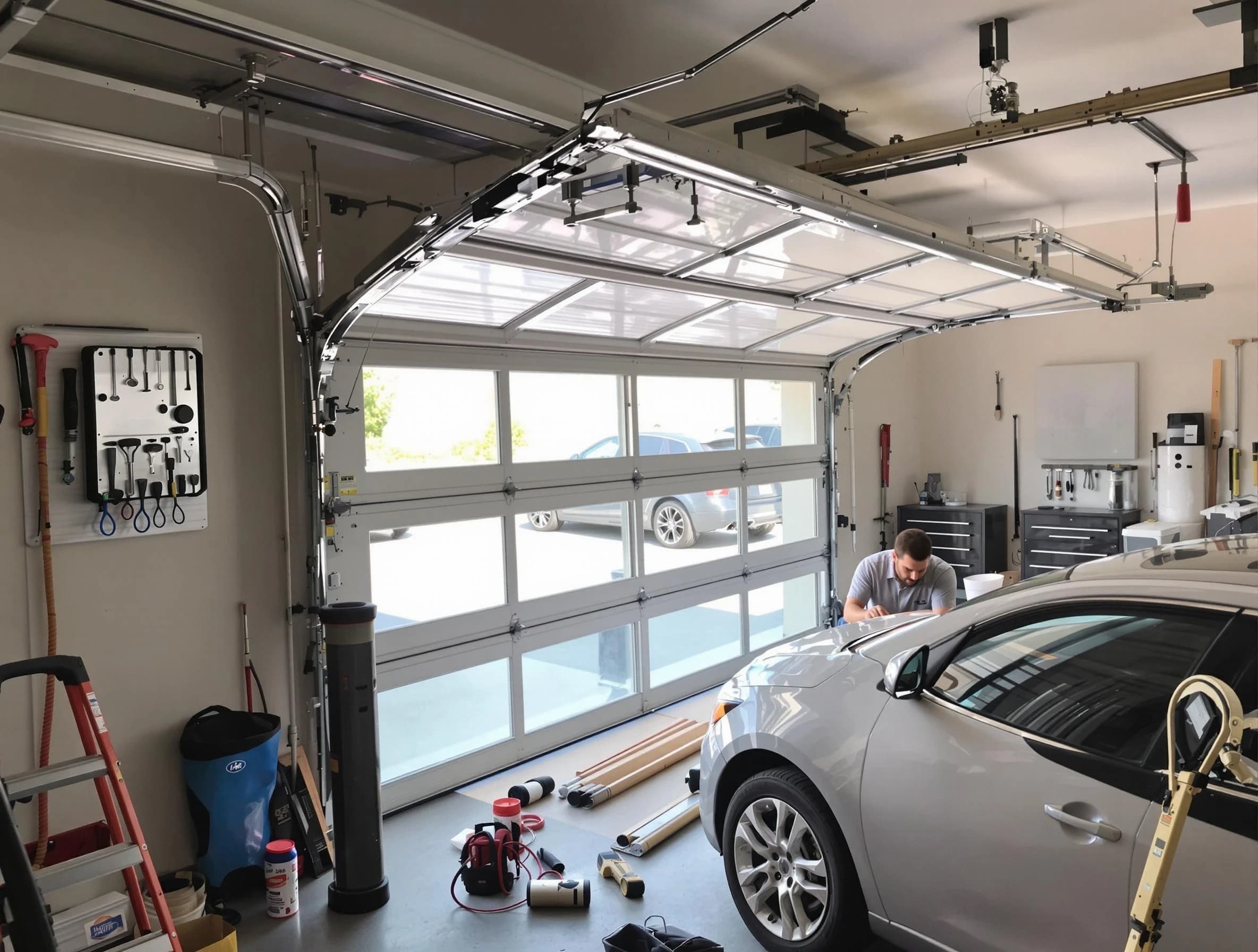 Garage door noise reduction service by Union City Garage Door Repair in Union City