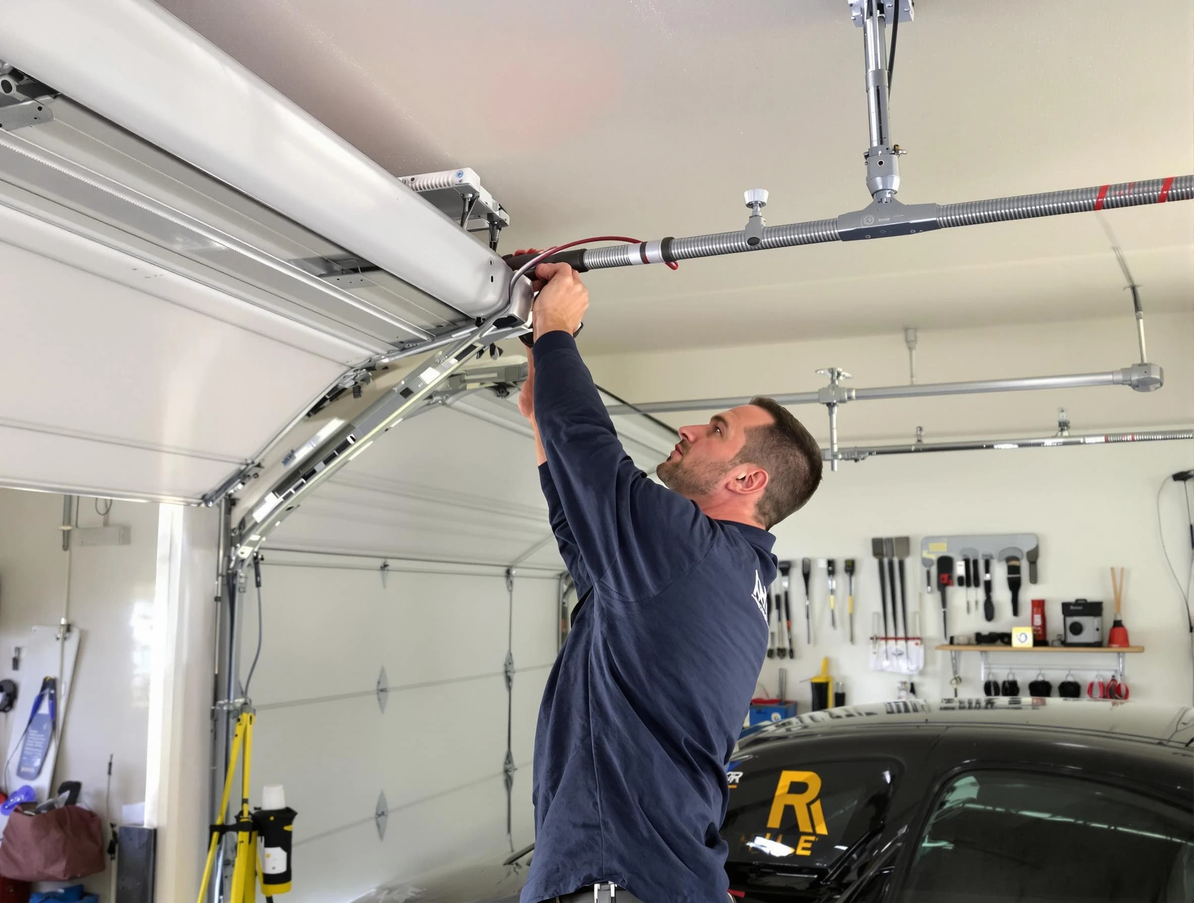 Union City Garage Door Repair technician performing garage door cable repair in Union City