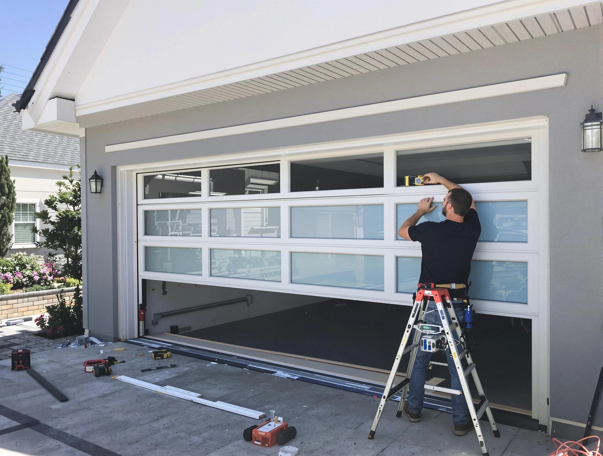 Union City Garage Door Repair team performing garage door replacement in Union City