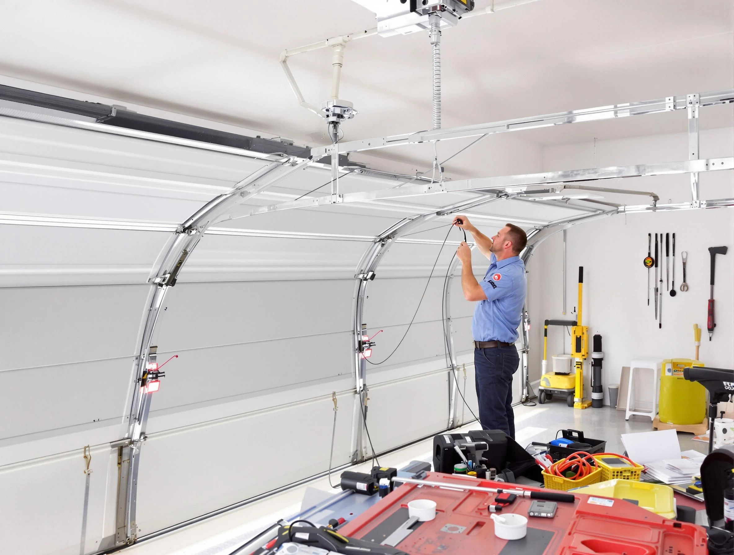 Garage door cable repair service by Union City Garage Door Repair in Union City