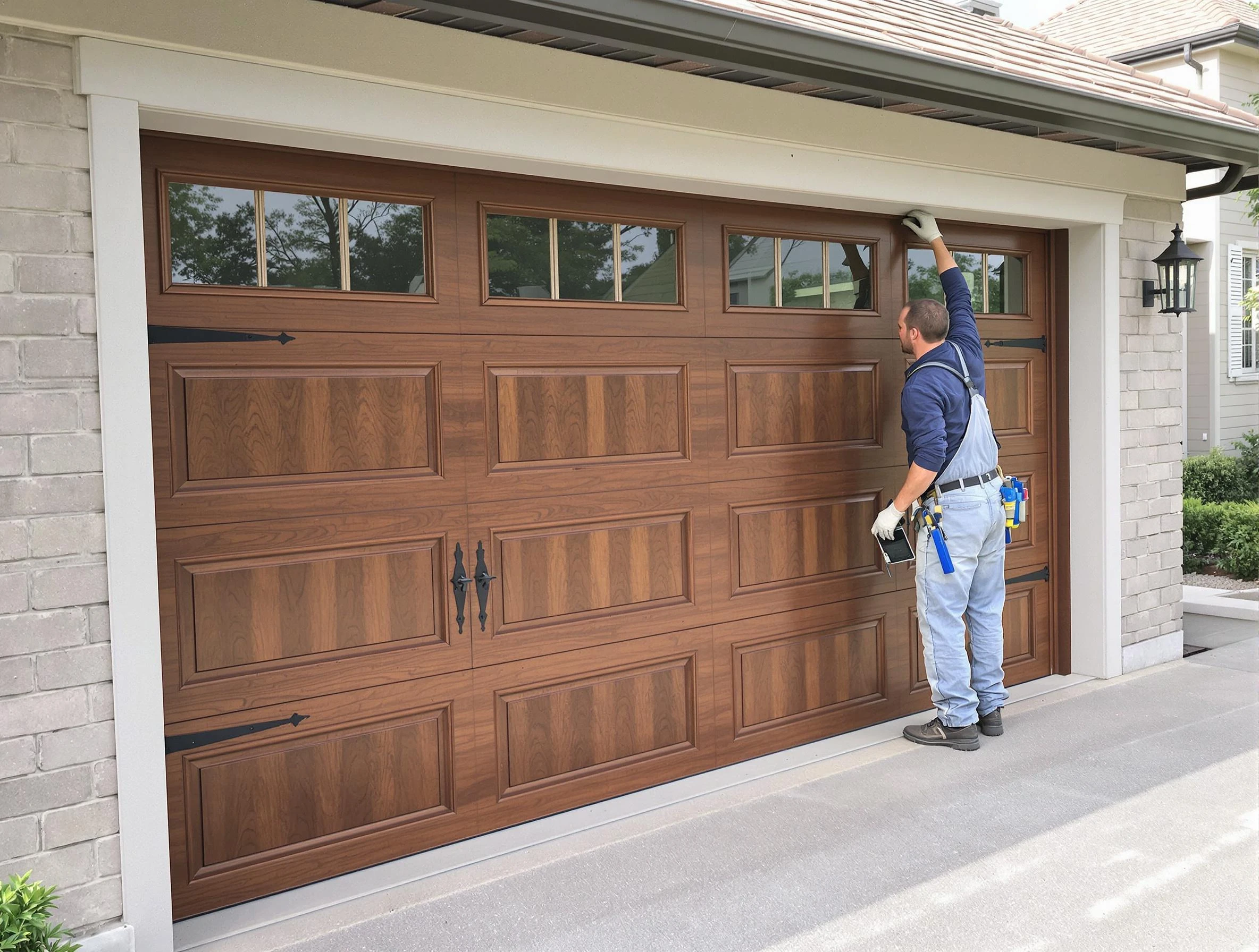 Custom garage door showcase by Union City Garage Door Repair in Union City