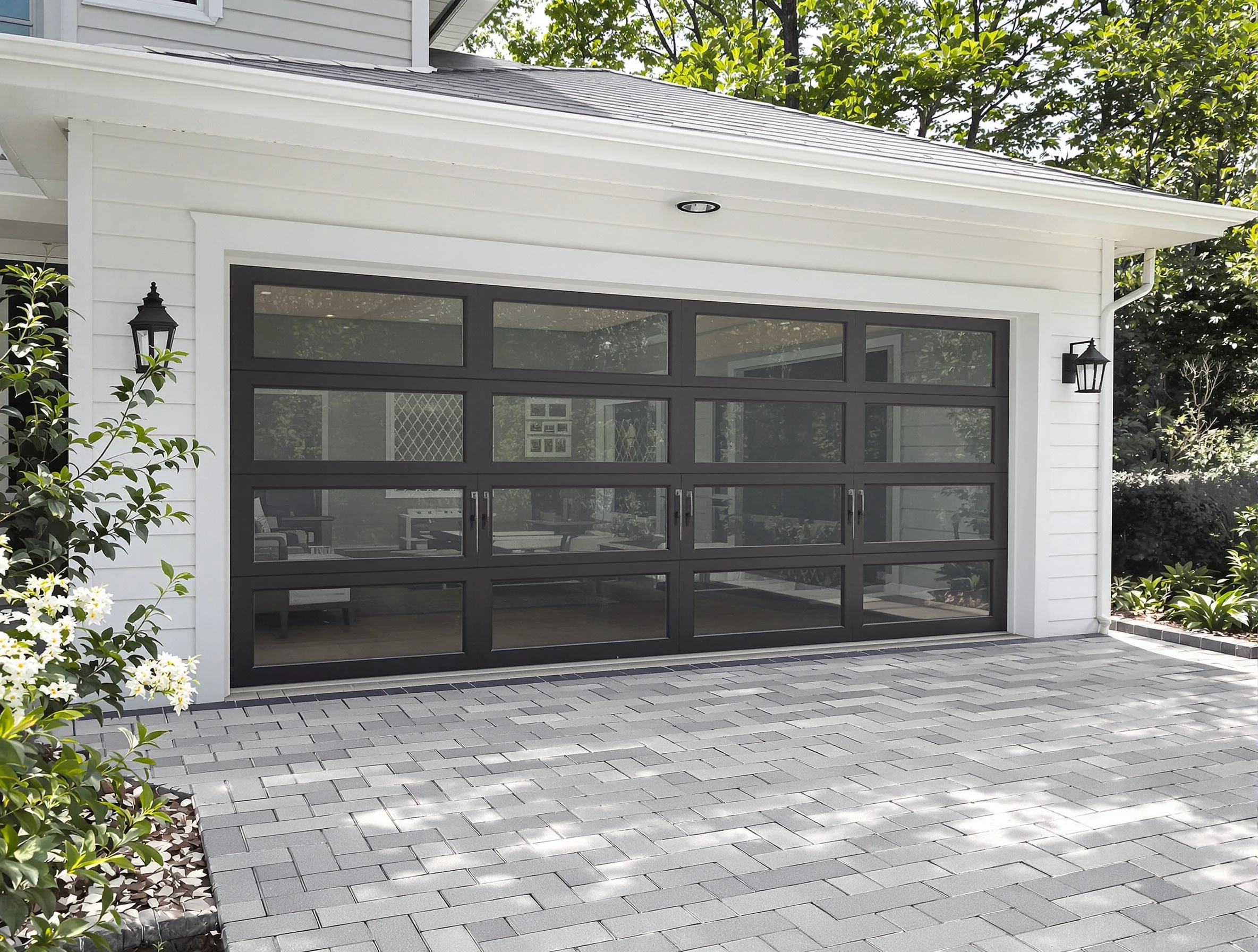 Union City Garage Door Repair design specialist presenting custom garage door options to Union City homeowner