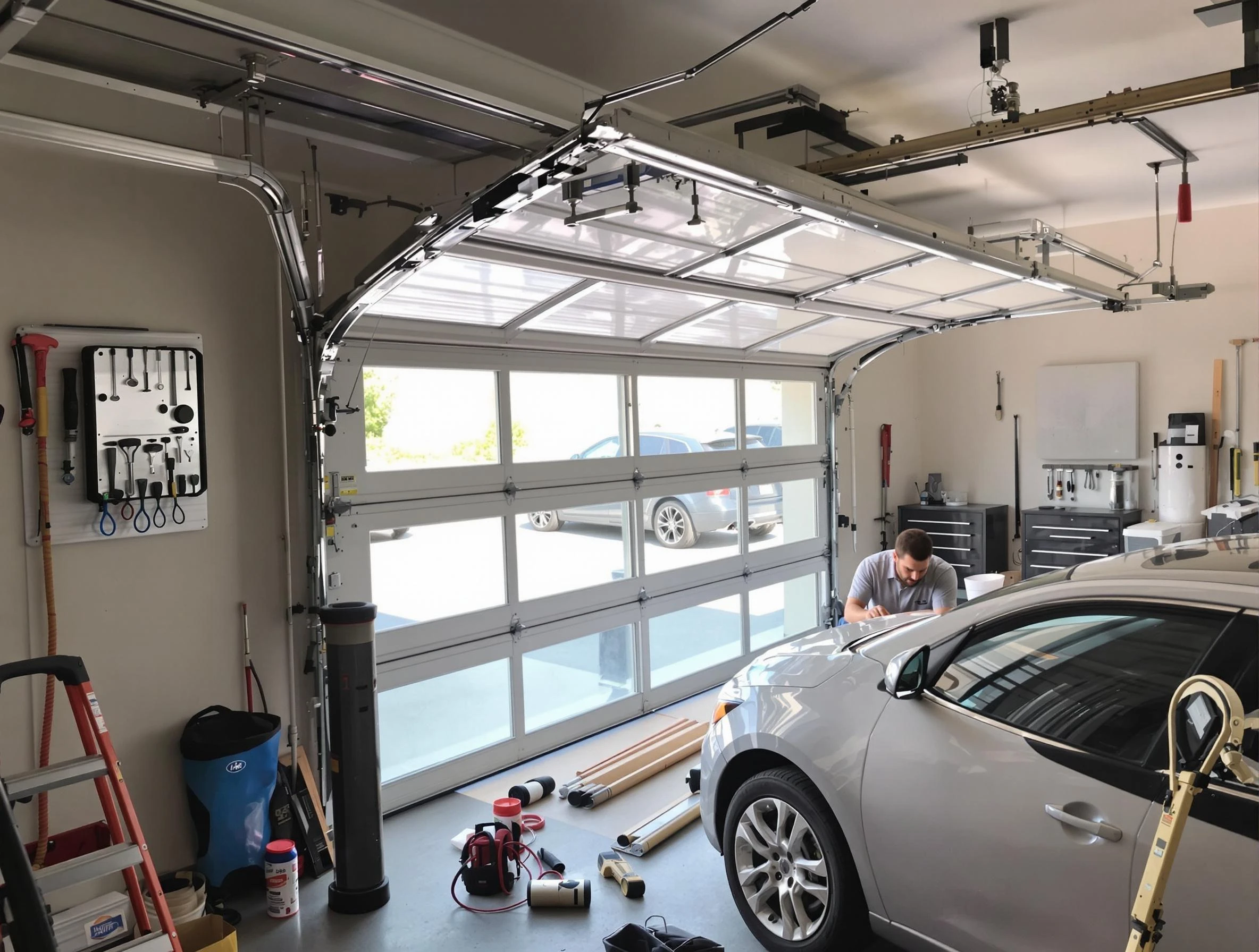 Garage door noise reduction service by Union City Garage Door Repair in Union City